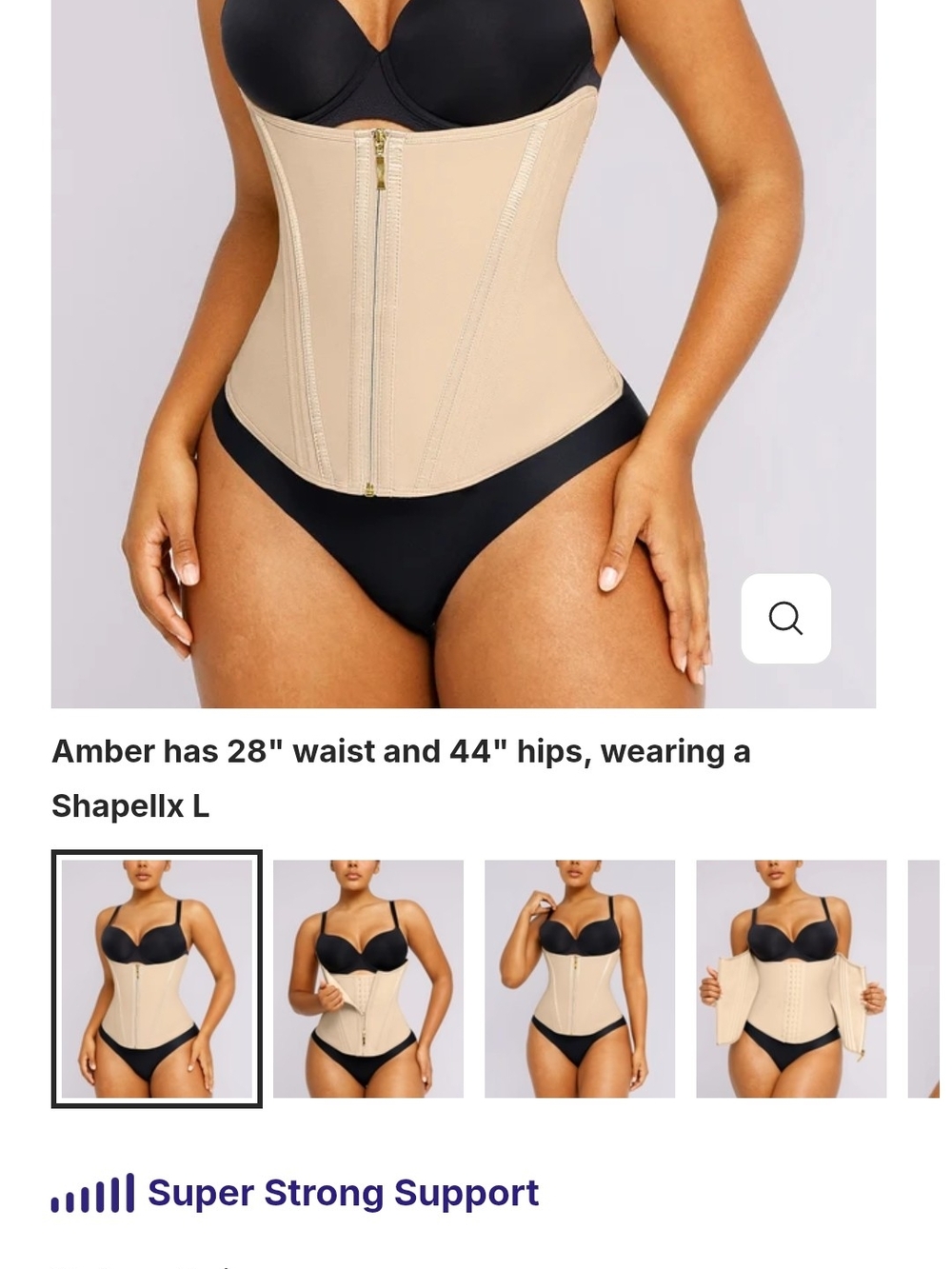 Snatched! High-Compression Beige Waist Trainer Corset - Shapellx